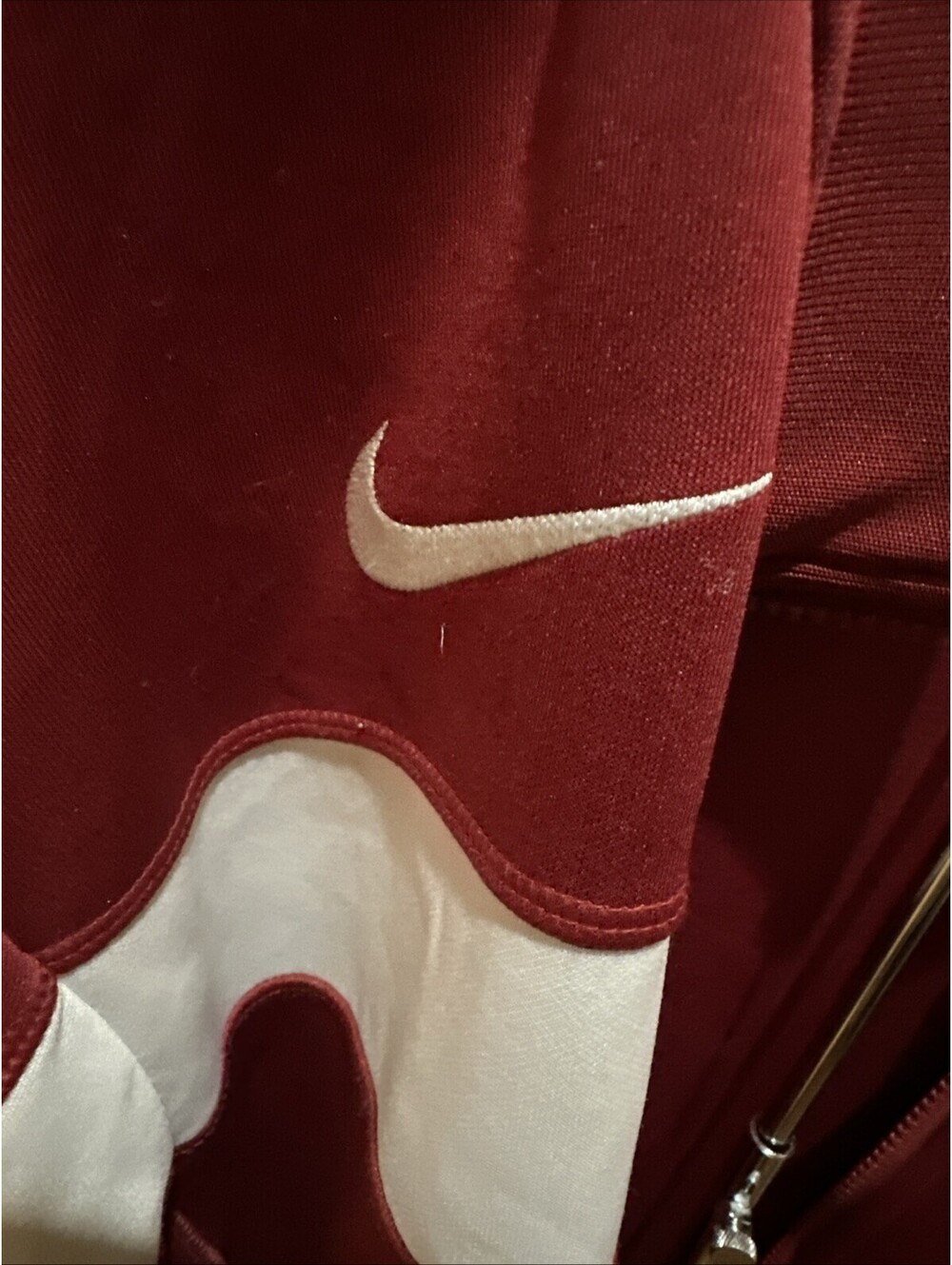 Arkansas Razorbacks Nike Dri Fit Jacket Size Medium (zipper Inop) - Picture 3 of 6